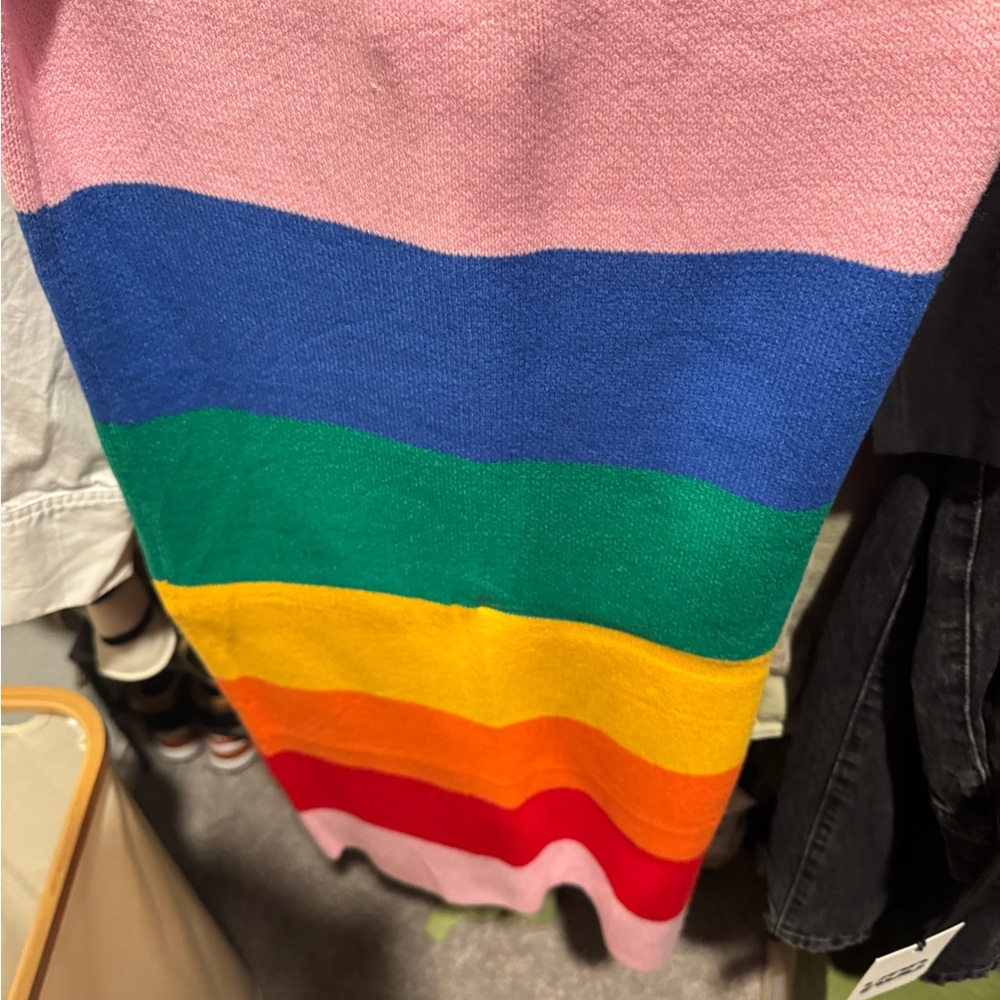 Dressed in LALA Multicolor Striped Skirt